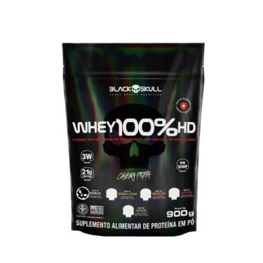 Imagem de Refill Whey 100 Hd Sabores I 900g I Black Skull Original, Baunilha