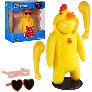 Imagem de Gang Beasts Yellow Chicken Costume Video Game Figura do Lutador