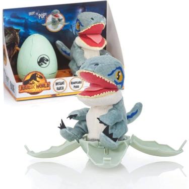 Imagem de Jurassic World Drop `n Pop Ovo de dinossauro Velociraptor Azul