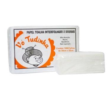 Imagem de Toalha De Papel Interfolhado 100% Celulose C/1000 Vó Tudinha