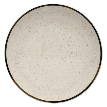 Imagem de Prato De Sobremesa Cerâmica Unni Brisa Oxford 20Cm Rustico