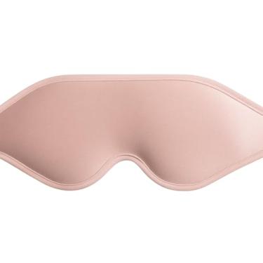 Imagem de Máscara de dormir 3D máscara ocular para dormir 100% bloqueio de luz com alça ajustável venda noturna para mulheres espuma de memória preta (rosa)