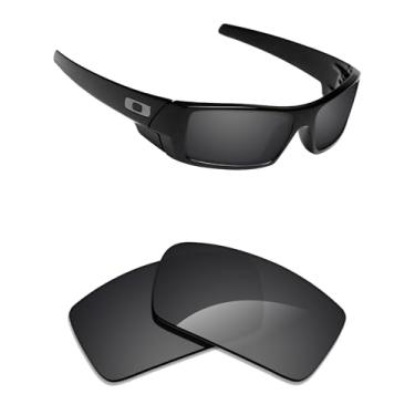 Imagem de Lentes de substituição polarizadas Alphax para Oakley Gascan – Várias opções, Stealth Black Optimized Polarized Engraved, One Size