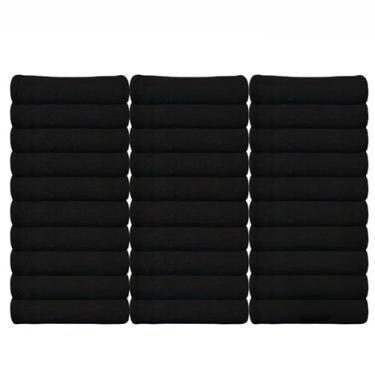 Imagem de Pano De Prato Grande PRETO Pé De Galinha Kit Com 05,10,20 ou 30 Unidades(30)
