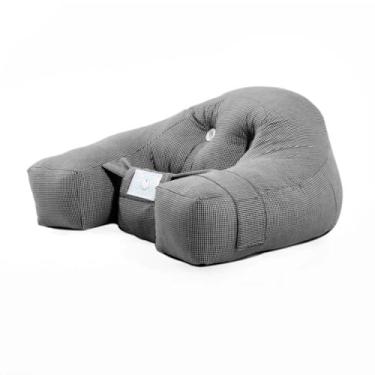 Imagem de Almofada de Amamentação e Sofazinho Infantil 2 em 1: Conforto Adaptável do Recém-Nascido aos Primeiros Meses (ESTAMPA MENINO - AZUL)