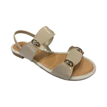 Imagem de Mississipi, Sandália Fem Mississipi Rasteira Calce Fácil Creme MF292 Tamanho:35;Cor:Creme