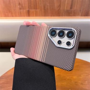 Imagem de Capa de celular com textura de fibra de carbono e lente de liga para Samsung Galaxy S25 Ultra S24 S23, capa rígida de PC com carregamento sem fio magnético, C, para Samsung Galaxy S24 Ultra