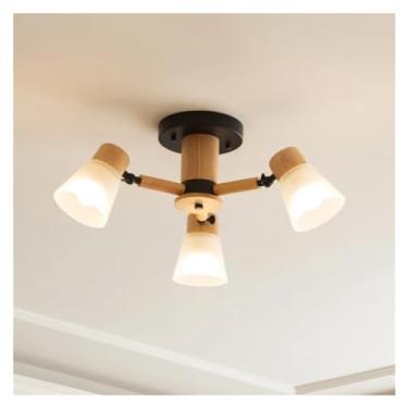 Imagem de - Lustre de vidro compatível com sala de estar, quarto, sala de jantar, cozinha, iluminação, lustres suspensos de teto E27, lâmpadas de lustre