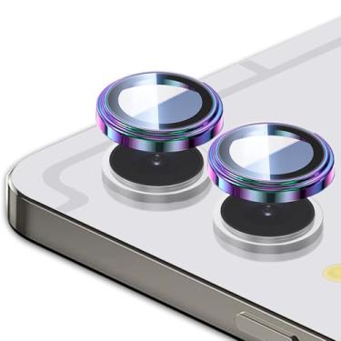 Imagem de Luchantle (2 conjuntos compatíveis com Samsung Galaxy Tab S11Ultra 5G, protetor de lente de câmera de vidro temperado 9H, acessórios de decoração de anel de metal, compatível com capas (coloridas)