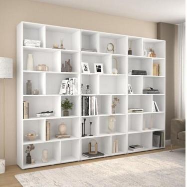 Imagem de Estante 36 Nichos Xangai Branco Politorno Móveis