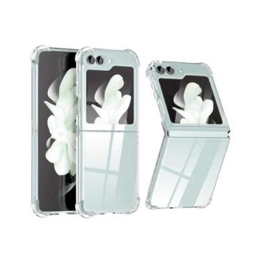 Imagem de Capa para Samsung Z Flip 5 em silicone reforçado transparente - Lightb