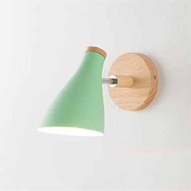 Imagem de HOSETEON Luminária de parede, arandela de parede moderna, luminária de parede europeia - Minimali moderno com macaron giratório e oscilante - luminária de cama de fundo ony nt airs