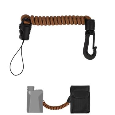 Imagem de Cordão para Telémetro, 8-40cm Cordão Retrátil de Poliéster de Alta Densidade por Telémetro Adequado para Caça Pesca Montanhismo Campismo Telémetros (Marrom)