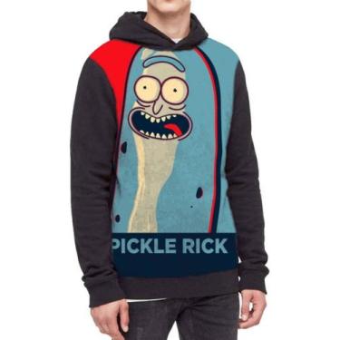 Imagem de Moletom Com Capuz Rick And Morty Full Print Ref:671 - smoke, Preto, PP