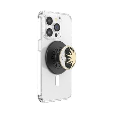 Imagem de PopSockets Alça de telefone para MagSafe com suporte, suporte magnético, parte superior intercambiável, fixação segura para capas iPhone MagSafe, cabo de telefone e tablet - Sonhos lunares esmaltados
