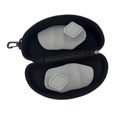 Imagem de Dynwave Pegas antiderrapantes para treino, pegas para levantamento de peso, protetores para barra, luvas protetoras para mãos para flexões, Cinza