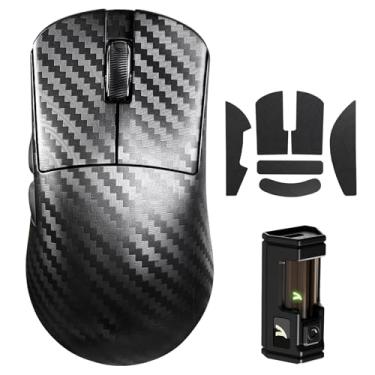 Imagem de Mouse gamer sem fio ATTACK SHARK R11 Ultra 8K de fibra de carbono, sensor PAW3950 MAX, 49 g ultraleve, chip MCU nórdico 52840, 42.000 DPI, fita, com fio/BT/2,4 GHz, programável sem fio para PC/Mac