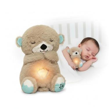 Imagem de Ursinho De Pelúcia Que Respira Alivio De Ansiedade C/Som E Luz Lontra de Pelúcia que Respira e Ajuda na Hora de Dormir Sons e Luzes Relaxantes