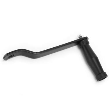 Imagem de Chiffonade Guincho de barco preto aço ABS cabo de reboque resistente haste manual peça de atualização de reboque de barco (cabo preto)