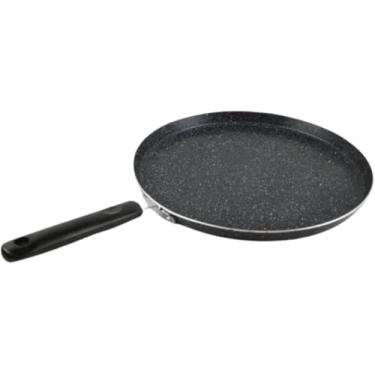 Imagem de Frigideira Tapioqueira Antiaderente com Indução, 26cm, Antiaderente Preta, Ideal para Tapioca, Panquecas e Omeletes