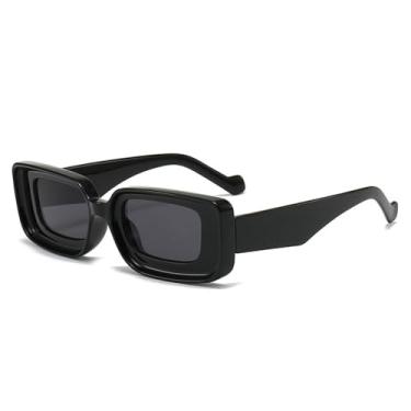 Imagem de Óculos de Sol Femininos Candy Color, Estilo Punk Masculino, para Esportes ao Ar Livre, Corrida e Ciclismo, Preto e Cinza