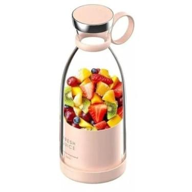 Imagem de Mini Liquidificador 6 LâMinas PortáTil Usb 420ml EléTrico Copo Liquidificador Portatil RecarregáVel Mixer Processador De Alimentos Blender