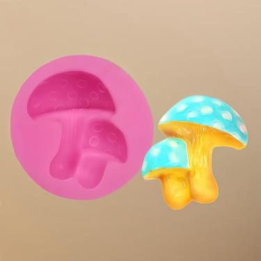Imagem de Mini moldes de doces de cogumelo, pequeno molde de chocolate de silicone, moldes de fondant para bolo argila de polímero, gomas, projetos de artesanato, decoração de topo de cupcake