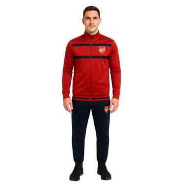 Imagem de Conjunto Agasalho Arsenal Vermelho Jaqueta Calça SPR, Vermelho, G