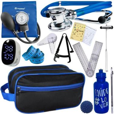 Imagem de Kit Fisioterapia Maleta Goniometro Martelo Buck Completo - Love Saude,