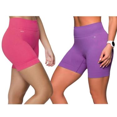 Imagem de Kit 2 Shorts Selene Sem Costura Feminino