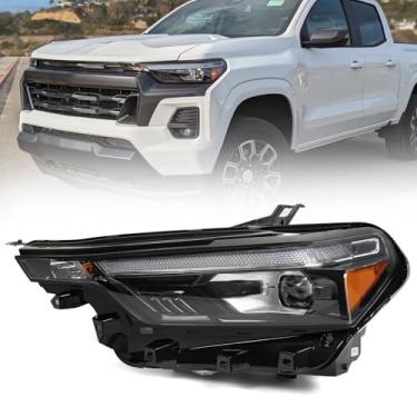 Imagem de Huray Farol de LED para Chevy Colorado 2023 2024 2025 ZR2 Z71 OE substituição da lâmpada dianteira (lado do motorista (esquerda))