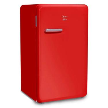 Imagem de Frigobar Retrô Midea 95 Litros Vermelho Rubi 127V