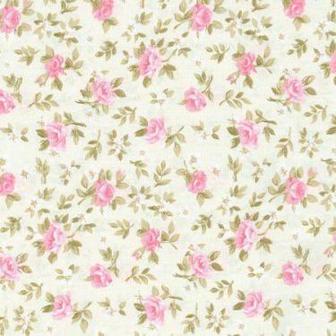 Imagem de Tecido Tricoline Floral Lúcia Rosa - 50 x 150 cm - Tecidos Caldeira