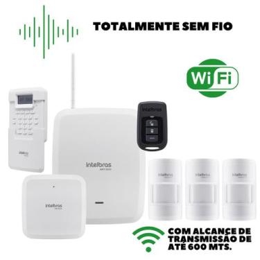 Imagem de Kit Central De Alarme 8000 Intelbras C/ 3 Sensores