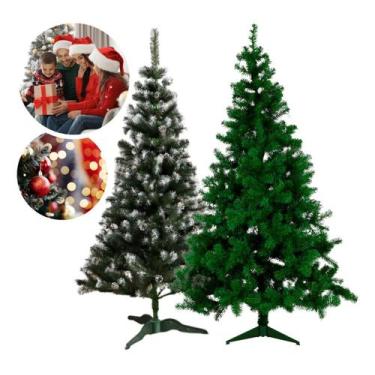 Imagem de Árvore Pinheiro De Natal Grande Verde Ou Nevada Super Luxo - Roohs  Ma