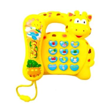 Imagem de Telefone Musical Girafa Piano Teclado Infantil