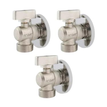 Imagem de Kit Com 3 Registro Esfera Multiuso Compatível Com Bebedouros, Máquinas De Lavar Roupa E Louça