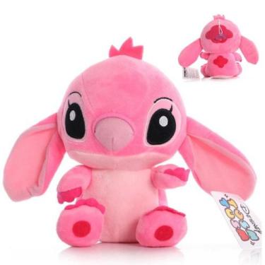 Imagem de Pelúcia Stitch Rosa Angel Boneco Filme Lilo E Stitch Disney - omardeof