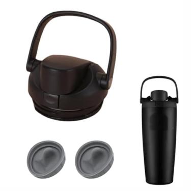 Imagem de Tampa de substituição adequada para garrafa de água Owala FreeSip Sway 1,134 g (preta, Sway 1,134 g)