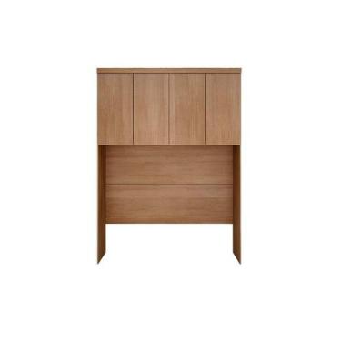 Imagem de Armário Ponte Modulado Aéreo Casal/Queen 167cm Rizon/Linea c/ 4 Portas