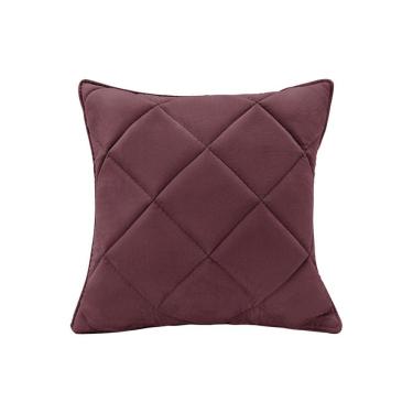 Imagem de Almofada Decorativa Nina Matelassê 48X48 Veludo Vinho