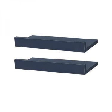 Imagem de Kit 2 Prateleiras Porta Quadros 30 X 10cm Azul Suporte