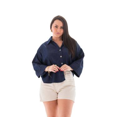 Imagem de Camisa Jeans Feminina Arauto Leve