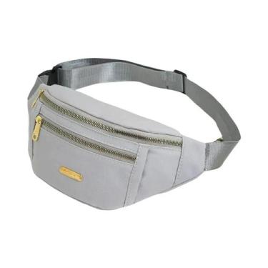 Imagem de Bolsa de Cintura Esportiva Feminina Multicamadas - Fanny Pack para Ati