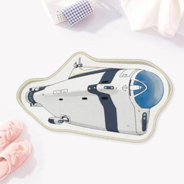 Imagem de Allenjoy 78,2 cm x 44,5 cm Deep Sea Voyage Tapete de banheiro Underwater Pod Mat Tapete antiderrapante lavável