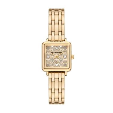 Imagem de Skechers Relógio feminino analógico de metal dourado Katella (modelo: SR6339)