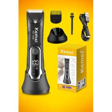 Imagem de Aparador de Pelos Corpo Unissex Barbeador Prova D'agua Sem Fio cortar 