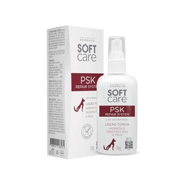Imagem de PSK Repair System 50g - Soft Care Linha Dermato By Pet Society - Loção para recuperação da elasticidade da pele de cães e gatos - Hidratação e reestruturação da pele