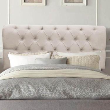 Imagem de Painel Cabeceira Estofada Paris 100cm Cama Box Solteiro Corino Bege- Mabe Magazine