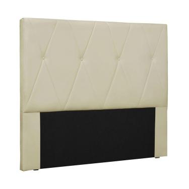 Imagem de Cabeceira Para Cama Box Casal Aquilla 140Cm Veludo Bege